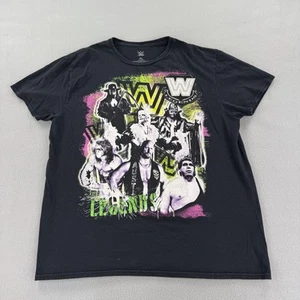 WWE Legends Shirt Mens Large Black Ultimate Warrior Stone Cold Andre The Giant - Picture 1 of 6
