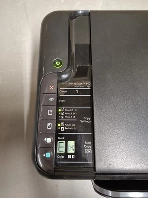 HP Deskjet F4440 All-In-One Inkjet Printer - Printer Scanner- No Power Cord - Image 1 of 2
