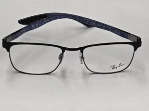 Ray Ban RB8241 2904 Matte Black on Black Unisex Square Eyeglasses - Picture 1 of 18