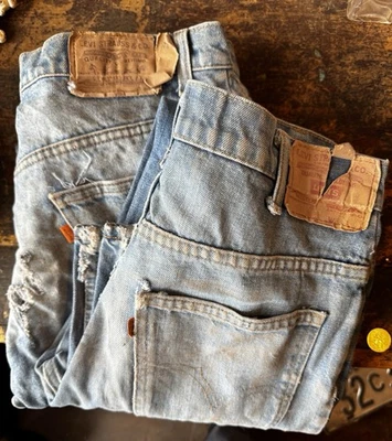 2 Pair Vintage 1970s Levi Strauss & Co. denim jeans. 32x30 & 33x32 - Image 1 of 4