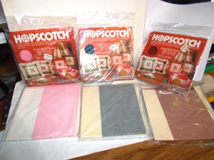 Charles Craft Vintage HOPSCOTCH Aida 14 Cross Stitch Fabric 15x15” Lot of 6  NOS - Picture 1 of 11