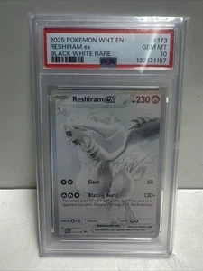 Reshiram EX White Flare SV11W BWR Foil Card 173/086 PSA 10 GEM MINT - Foto 1 di 2