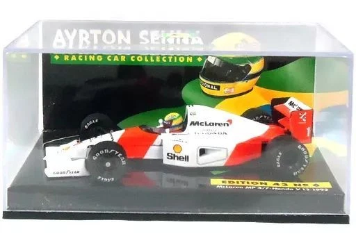 Mini Car 1/43 McLaren MP4/7 Honda V12 1992 Shell #1 (Bianco x Arancione) "AYRTON - Immagine 1 di 1
