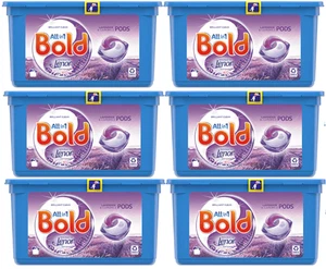 Comprimidos/cápsulas líquidos para lavar detergente para ropa Bold, 12 lavados (paquete de 6) - Imagen 1 de 1