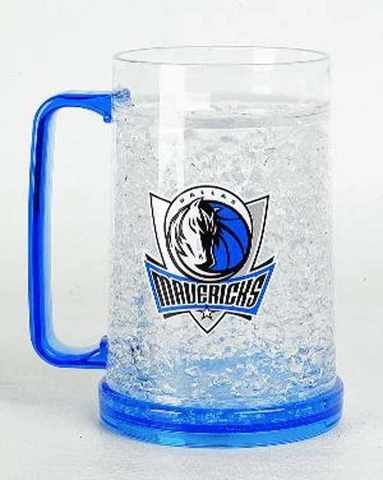 NBA Dallas Mavericks 16oz Crystal Freezer Mugs, NEW (Lot of 2) Cover