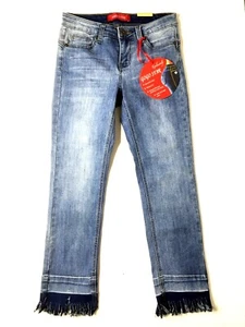 Gogo Star Jr Womens size 1 Levanta Cola Perfect Fit Stretch Jeans Raw Hem 27x26 - Picture 1 of 8