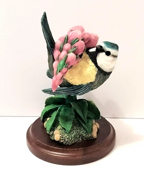 Винтажный Bluetit со статуэткой Foxglove от художников страны вручную - Изображение 1 из 4