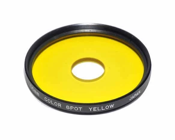 Centre Spot Yellow Filter 55mm thread Made in Japan - Image 1 of 2