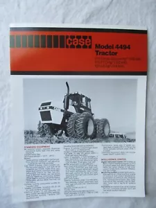 Folleto de datos de especificaciones de ventas de tractor J.I Case 4494 - Imagen 1 de 4