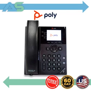 Polycom Poly VVX 250 4-Line 2.8" Color Display VoIP IP Business Desktop Phone - Picture 1 of 11