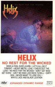 Helix No Rest For The Wicked 1983 Cassette Tape Album Classic Hard Rock & Roll - Picture 1 of 2