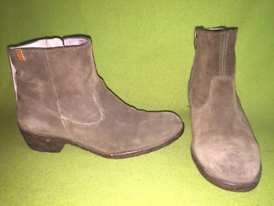 Green Suede El Naturalista Zip-Up Ankle Boots 8 39 - Image 1 of 4