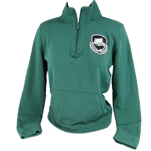 VIctorias Secret Pink 1/4 Zip Sweatshirt S Green Ohio University Bobcats College - Picture 1 of 10