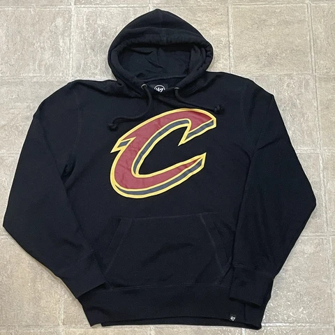 Cleveland Cavaliers Mens Size L Sweatshirt Fleece Cotton Hoodie Pullover 47Brand Cover