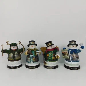 LOT OF 4 Bradford Editions Terry Redlin + Heirloom Classics Snowman 7" - Picture 1 of 23