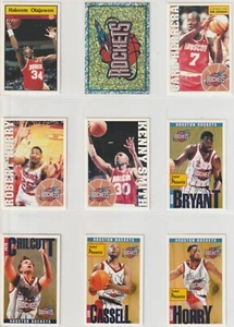 Houston Rockets 1990s Panini Stickers Lot –9 Different Stickers, Hakeem Olajuwon - Picture 1 of 1