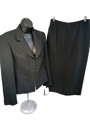 J.H. Collectibles 2 Pc Skirt Suit Indian Summer Size 10 Black NWT - Image 1 of 4