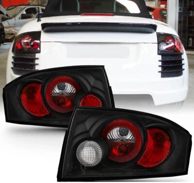 Fari 2 Fanali Luci Stop Posteriori Tuning Audi TT 8N 1999-2005 Design Nero - Immagine 1 di 4
