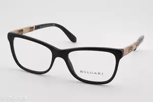 Bvlgari 4135-B 501 Damen Eckig Brille Brillengestell Schwarz 53mm - Bild 1 von 8