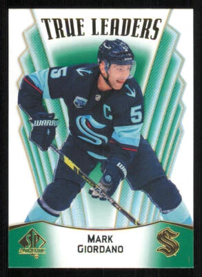 2021-22 SP Authentic True Leaders Green #TL3 Mark Giordano - Image 1 of 2