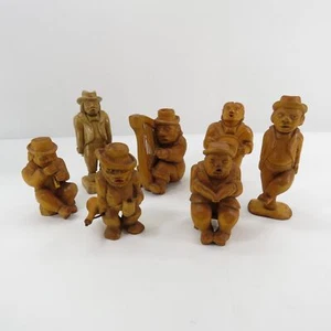 Handgeschnitzte Holzfiguren Tänzer, Musiker und Sänger Konvolut 7 - Bild 1 von 13