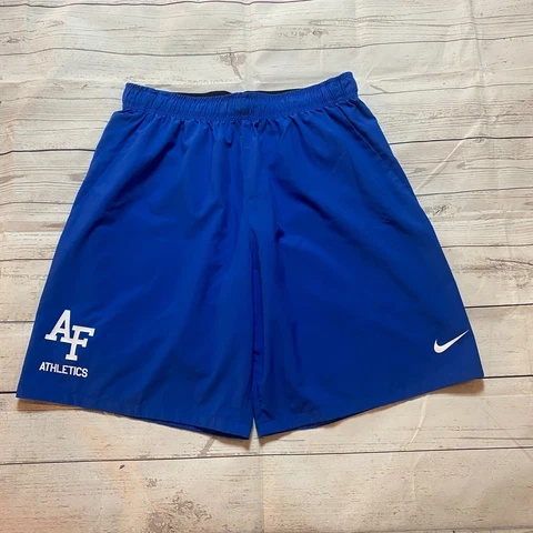Nike Dri Fit Air Force Athletics Blue Gym Running Shorts Mens Size Large #23 Cover