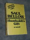 1975 SC ADVANCE READING COPY BOOK: "HUMBOLDT'S GIFT" BY SAUL BELLOW