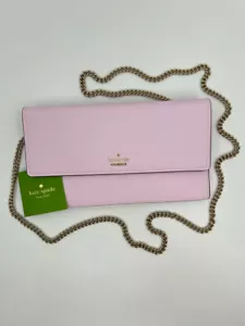 KATE SPADE NWT Womens Pink Cameron Street Brennan Crossbody Clutch Purse - Picture 1 of 14
