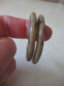 NWT Michael Kors Silver Tone 2 Inch Horn Hoop Earrings/Post Backs- $95 - Picture 1 of 12