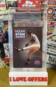 1991 NOLAN RYAN RC BRODER TYPE #NNO NO HITTER PROMO CGS 9.5 AMERICAN STATS READ - Bild 1 von 5