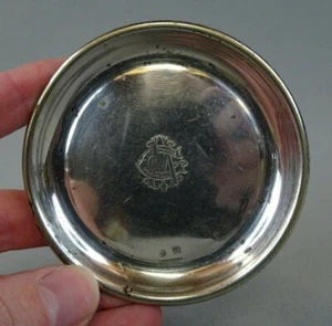 ancien vide poche métal argenté Maison Gobineau hotel café restaurant Bordeaux - Imagen 1 de 2