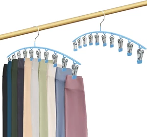Platzsparende Legging Organizer Aufhänger mit 10 Clips - 2er Pack  - Bild 1 von 15