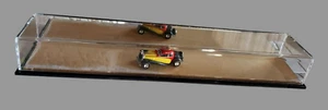Collectible Acrylic Display Case 18.5"X4.75"X2.25" Mirror Back Transparent Case - Picture 1 of 12