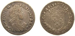 France 1658 N 1⁄12 Ecu Silver (.917) XF - Picture 1 of 1