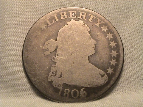 1806/5 Draped Bust Quarter B-1 R2 6 over 5! Cover