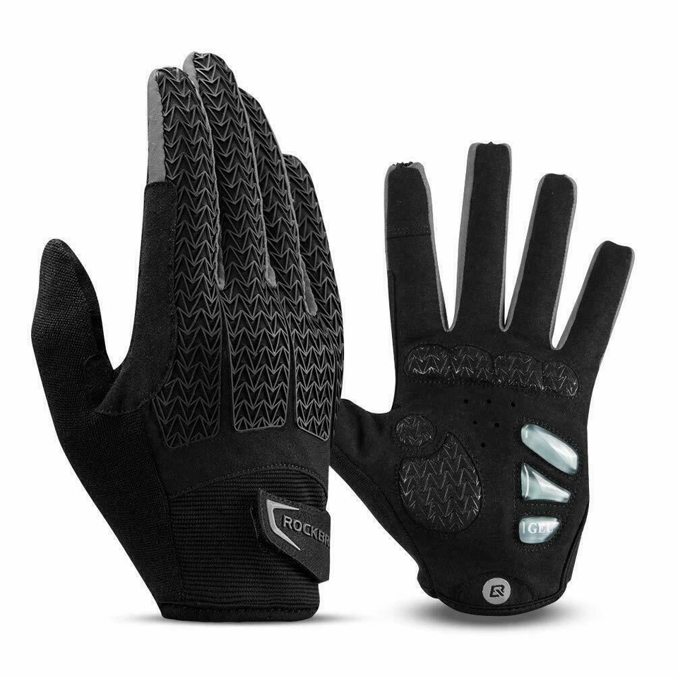 ROCKBROS  Cycling Gloves Touch Screen Bike Gloves Thermal Warm Full Finger Glove - Image 1 of 4