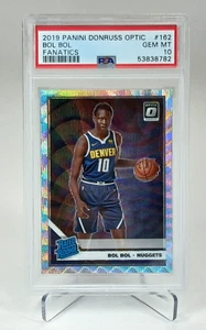 Bol Bol 2019-20 Donruss Optic Rated Rookie Fanatics Exclusive Rookie #162 PSA 10 - Picture 1 of 4
