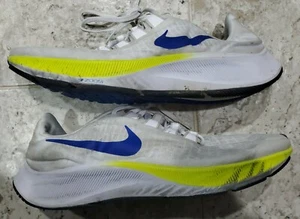 Nike Air Zoom Pegasus 37 White Cyber Black Racer Blue BQ9646-102 Men's Size US11 - Picture 1 of 12