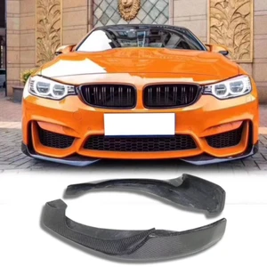 Alerón labial divisor parachoques delantero de fibra de carbono para BMW F80 M3 F82 F83 M4 14-19 - Imagen 1 de 8