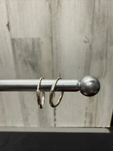 Sterling Silber 925 Ohrringe klassische kleine dünne Creolen - Bild 1 von 7
