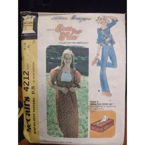 Vestido o Top Vintage McCall's Patrón 4212 Yng Junior/Adolescente Talla 11/12 (1974) - Imagen 1 de 2