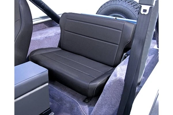 For Jeep Wrangler 87-95 Replacement Fold & Tumble Rear Seat, Black Denim Foto 1 de 1