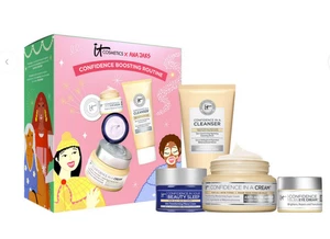 IT COSMETICS 4-Piece Set Confidence in a Cream Cleanser Eye Cream Beauty Sleep - Picture 1 of 2
