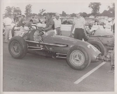 Speedway Champ Car 78 Langhorne PA Pit 1956 - Himes Estate Original Photo - Image 1 of 2