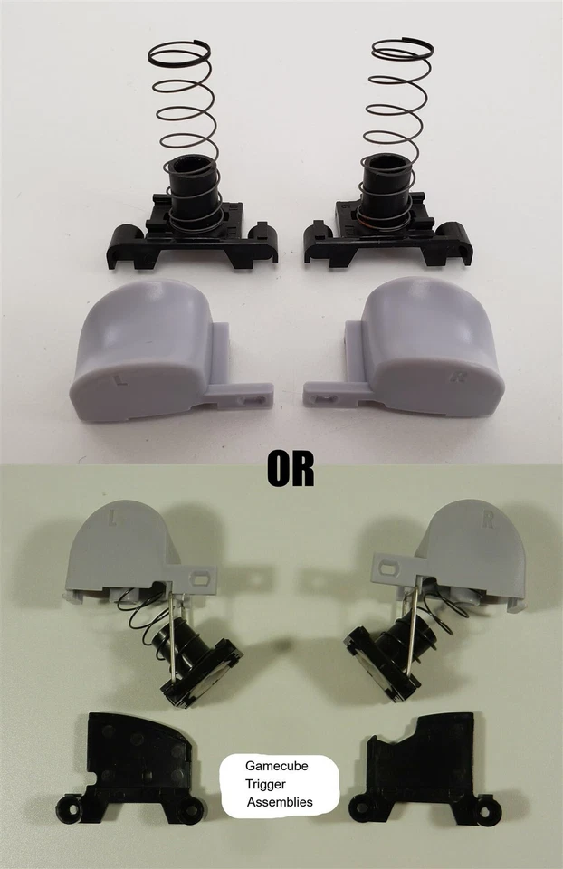 Set of OEM Replacement Part Nintendo GameCube Controller L/R Trigger Assemblies - Image 1 of 1