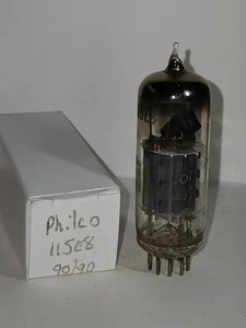 Tubo de vacío de audio Philco 11JE8 fuerte probado de colección - Imagen 1 de 5