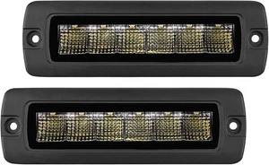 Go Rhino Xplor Lighting Blackout Series Flush Mount Sixline Fog Flood Lights NEW - Bild 1 von 2