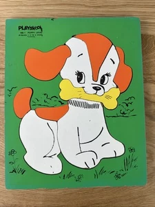 Bandeja rompecabezas vintage Playskool Puppy Love 165-1 - Imagen 1 de 7