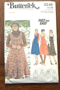 Butterick Fast & Easy Misses' Petite Pullover Muster 5546 Größe 16 Brustumfang 38" Schnitt - Bild 1 von 2