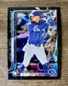 2025 Topps Chrome Andres Gimenez /10 - Picture 1 of 2
